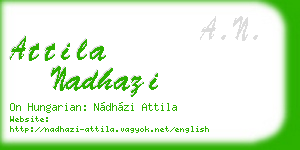 attila nadhazi business card